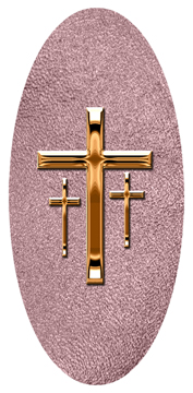 DG5000-517-CP-SH-OR Copper 3 Crosses Shimmer Orchid